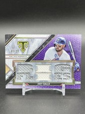 2021 TOPPS TRIPLE THREADS #1/27 SSP RELIC #TTR-JG3 JOEY GALLO TEXAS RANGERS