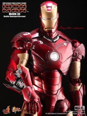 Perfect Hot Toys 1/6 Mms110 Iron Man Mk3 Battle Damaged Version In