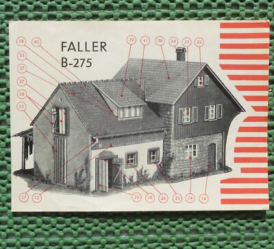 Faller AMS  -- Original Anleitung für Bausatz 275 (MA142)