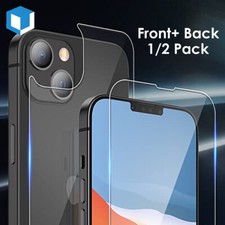 For iPhone 13 Pro Max Mini Screen Protector Front  Back Tempered Glass Cover 9H