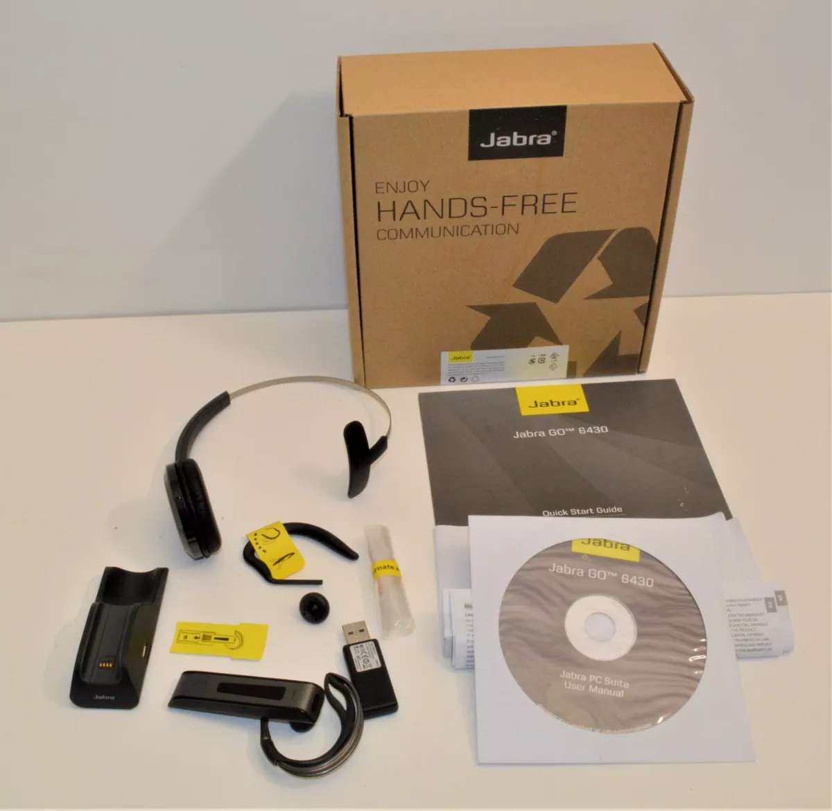 NEW Jabra Go 6430 Wireless Headset 6430 17 20 205 w box eBay