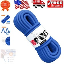 High Strength Static Climbing Rope - 2/5 Inch Aqua Blue, 10M to 1000FT Options