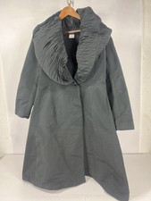 Lezley George London Blazer Women Black Ruffled Jacket Coat L Handmade Uk