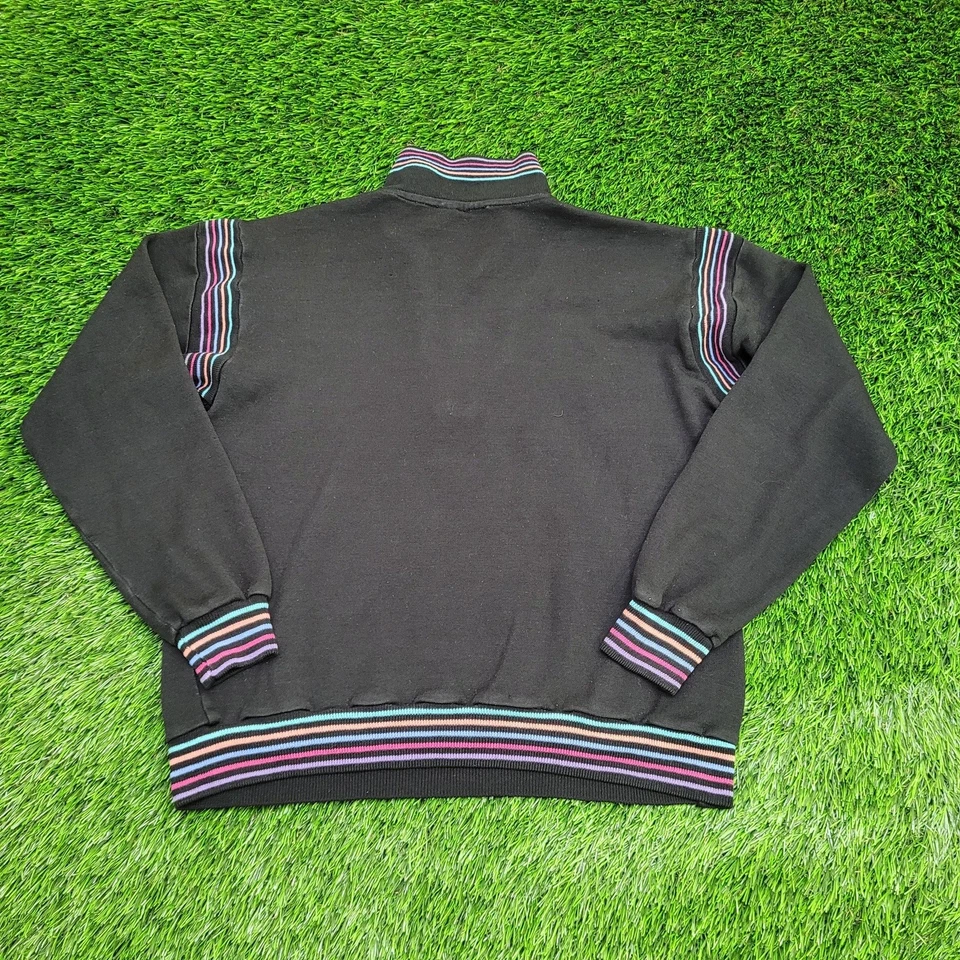 Vintage 90s Wilson Sweatshirt Womens Medium 19x21 Collared - Image 3 of 4