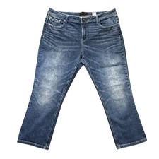 Buckle Black Womens 36 Fit 76 Jeans Blue Straight Leg Stretch Candiani EUC