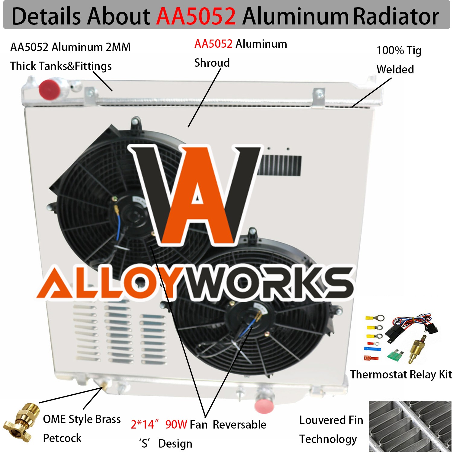 Radiator Shroud Fan Relay For 2003-07 Ford F250 F350 F350 6.0L Powerstroke AT