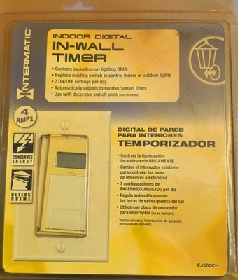 Intermatic Time All Indoor Digital Wall Switch Timer