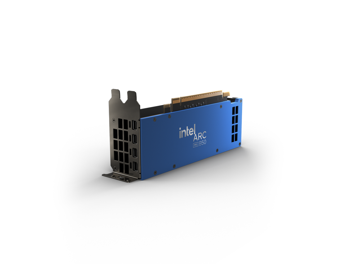 Intel Arc Pro B50 16GB 128-bit GDDR6 PCI Express 5.0 x8 AI and RT