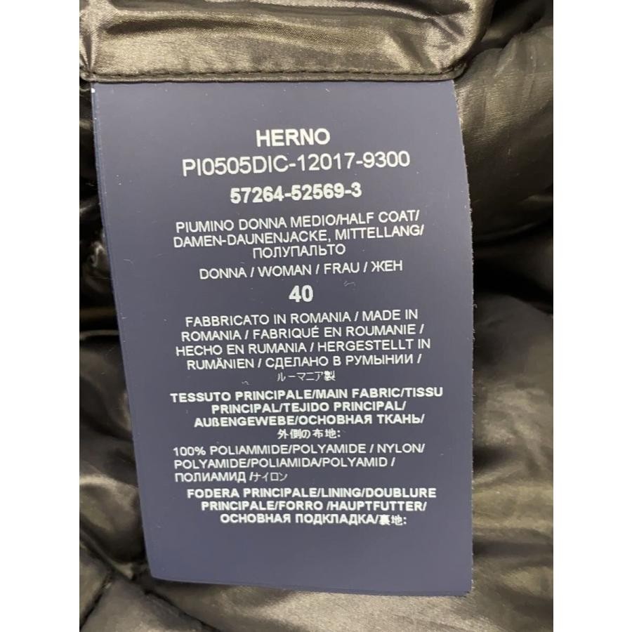 HERNO Long Down Jacket 40 Polyester PI0505DIC-120… - image 5