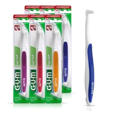GUM End Tuft Toothbrush - Extra Small Head for Hard-to-Reach  Assorted Sizes 