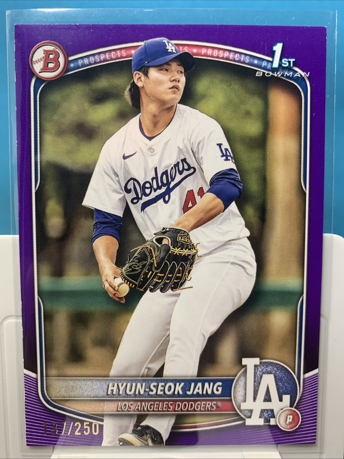 2025 BOWMAN PROSPECTS-HYUN SEOK JANG #BP-51 PURPLE BORDER/250(RC)