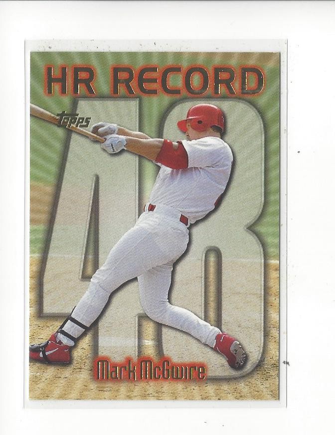 1999 Topps #220AV Mark McGwire (HR # 48) Cardinals