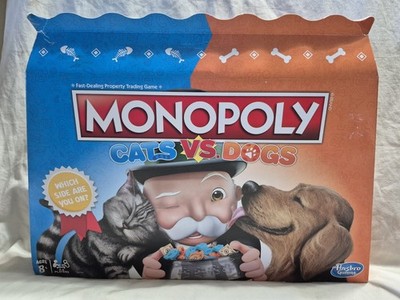 MONOPOLY Cats vs. Dogs Which Side Are You On? Fast Dealing Property Trading Game