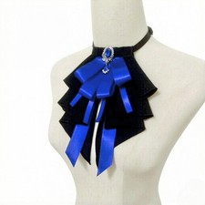 Victorian Jabot Collar Gothic Jabot Neck Collar for Adult Ruff Detachable Collar