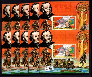 WG 10X DJIBOUTI MNH R.HILL MAPS STAMPS 1979