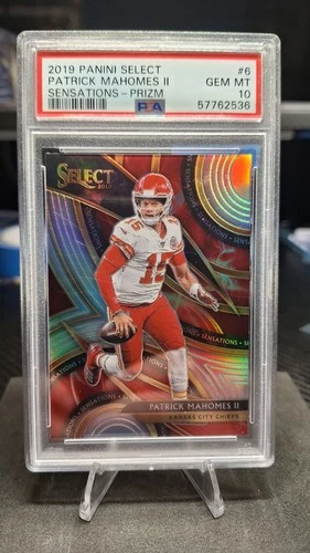 PATRICK MAHOMES Sensations Prizm PSA 10 - 2019 Select