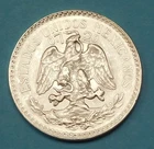 1943 Mexico 50 Centavos Silver — photo from another recent sale