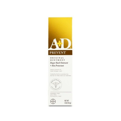 A&D Diaper Rash Ointment & Skin Protectant Original, 4 oz x 3 tubes