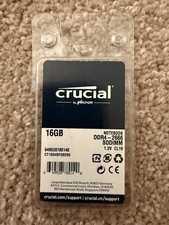 Crucial 16GB DDR4 2666MHz SODIMM Laptop RAM PC4-21300 260-Pin NEW