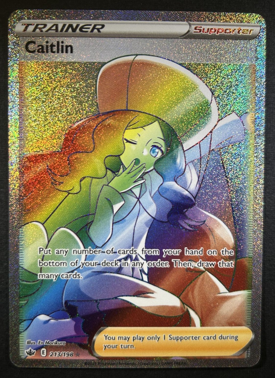 Caitlin - 213/198 - Swsh06: Sword & Shield - Chilling Reign Holo (Secret) - M/NM