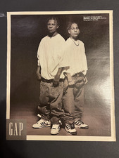 Vtg 1990s AD-The GAP-Kriss Kross-Chris Kelly & Chris Smith-Photo by Herb Ritts
