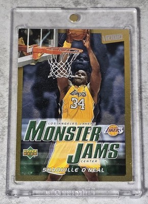 Shaquille O'Neal Monster Jams #221 Upper Deck Gold Parallel 34/100 JERSEY MATCH!