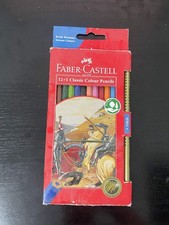 Faber-Castell 12+1 (Gold) Classic Colour Pencils MINOR USE