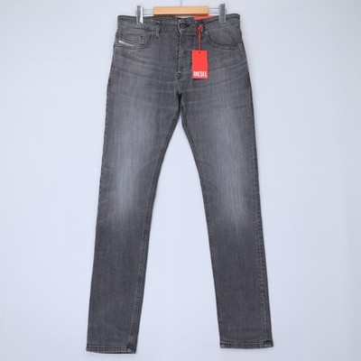 Diesel Mens Jeans D-Luster Trousers Tapered Slim Mid Rise Black