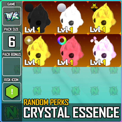 World Zero WZ - 6 PACK -  RANDOM PERKS - CRYSTAL ESSENCE