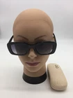 Saint Laurent Black Frame Designer Sunglasses 50-20-140 Blue Lenses