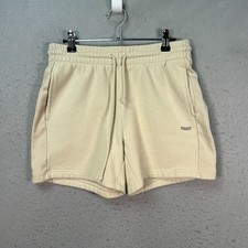 TNA Womens Size Small Beige Sweatfleece Cozy Fleece Boyfriend Fit Shorts