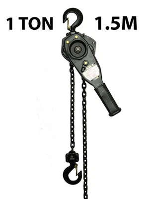 ACE Manual Lever Hoist Ratchet 1 Ton 1000kg 1.5m Heavy Duty Lifting Pulling Chain