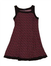 CHAPS Womens Abstract Pattern Sleeveless A-Line Dress UK 18 XL Pink CR75