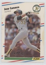 1988 Fleer Jose Canseco #276 0b5