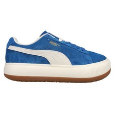 PUMA Suede Mayu Up Perforated Platform Womens Blue Sneakers Casual Shoes 381650