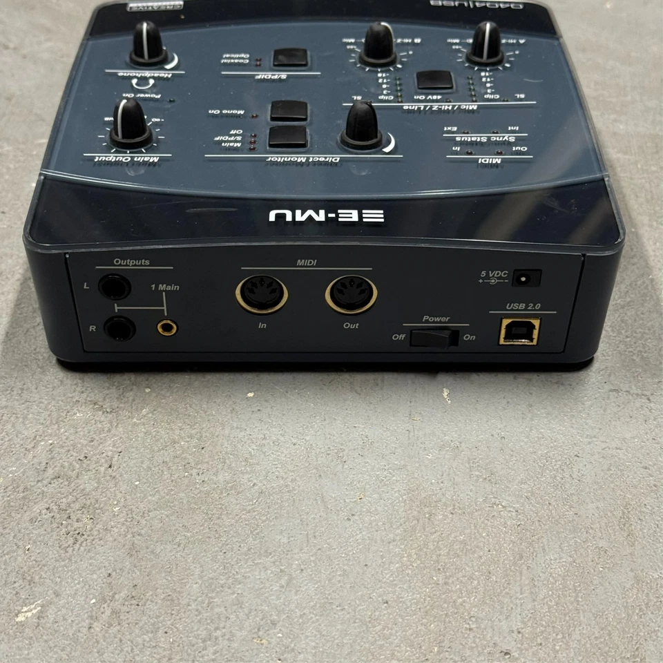 Used - Creative E-MU 0404 USB Audio MIDI Interface EM8761 (No Power Adapter) - Image 3 of 4