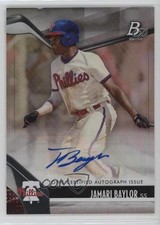 2021 Bowman Platinum Top Prospects Auto Jamari Baylor #TOP-63 Auto 1ez6