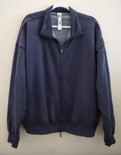 PINK Victoria's Secret 11243412 Women's Sz L Blue Ivy Fleece Full-Zip Sweatshirt