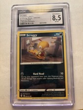 Scraggy Pokemon 2021 Evolving Skies Revere Holo 2 Square Corners Mislabeled/cut