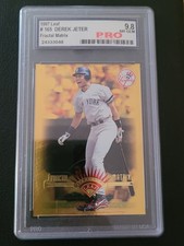 1997 Leaf Derek Jeter #165 Fractal Matrix Grade 9.8