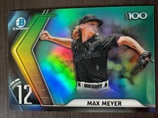 2022 Bowman Chrome Max Meyer #BTP-12 Scouts Top 100 Aqua Refractor /125