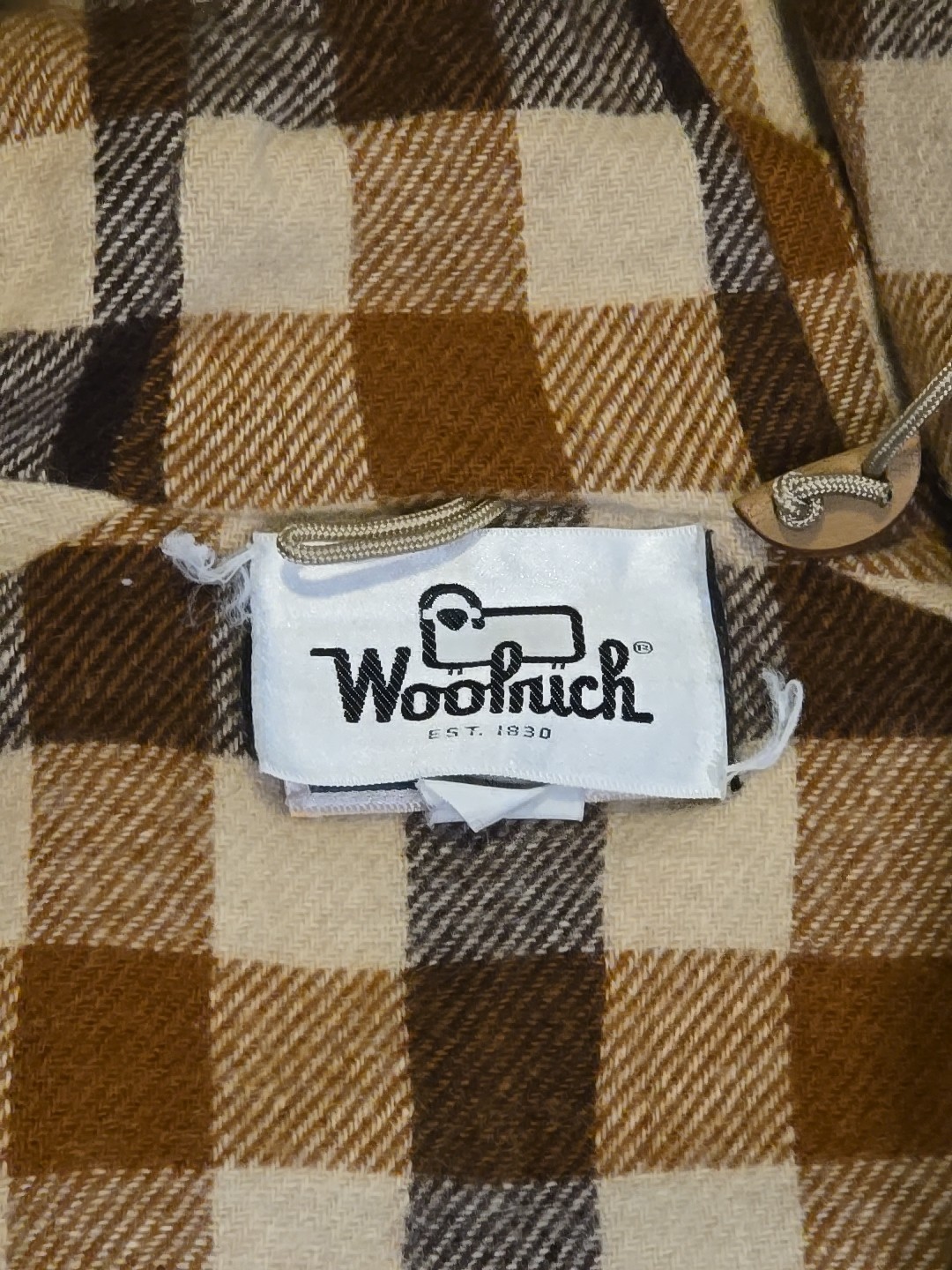 Rare VTG L.L. Bean Baxter State Parka Men’s M Woolrich Plaid Lined Tan USA image 7