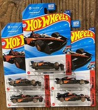 LOT 5 BLACK HOWHEELS MCLAREN FORMULA E GEN 3 RACE CARS NEOM 194/250 4/5