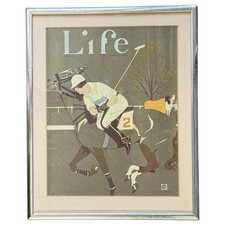 Vintage Life Magazine Cover September 1928 Woman Polo Player Coles Phillips Art