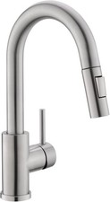 Bar Sink Faucet Single Hole with Pull Down Sprayer Brushed Nickel  Hot