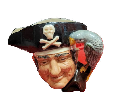 Vintage Royal Doulton Long John Silver Large Character Mug D6335, Copr 1951