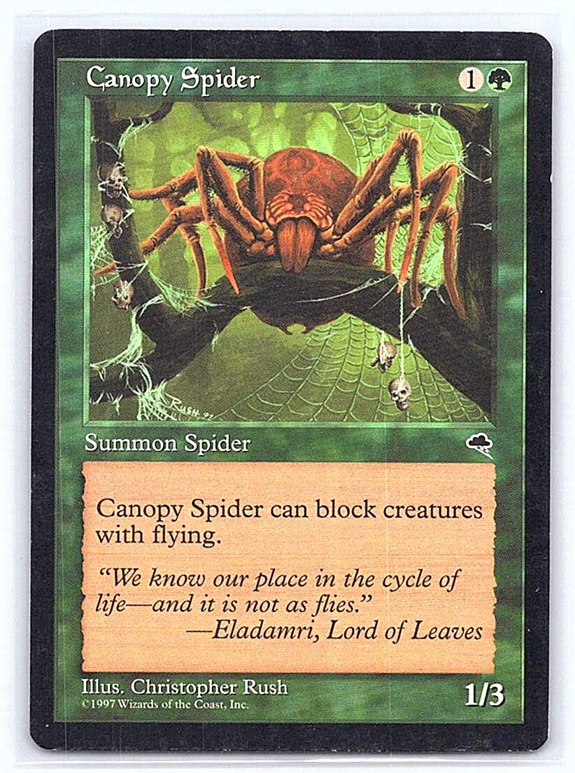 CANOPY SPIDER 217 C TEMPEST MTG CARD