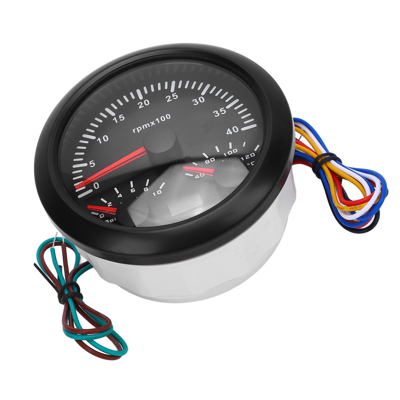 3 In 1 Electrical Tachometer Oil Pressure Gauge Water Temp Gauge 3 3/8in 400 KRI