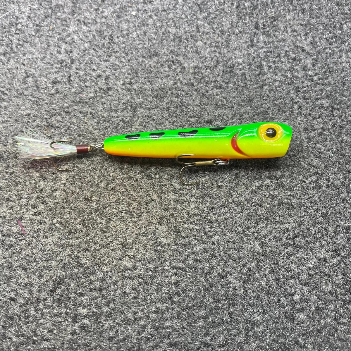 Vintage Storm Pre Rapala Bug Plug AK 121 Walleye Bass Fishing