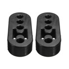 Rubber 4 Holes Car Exhaust Tail Pipe Mount Brackets Hanger Insulator Bracket